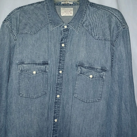 Lucky Brand Other - LUCKY BRAND  CLASSIC  FIT DENIM WESTERN JEAN SHIRT